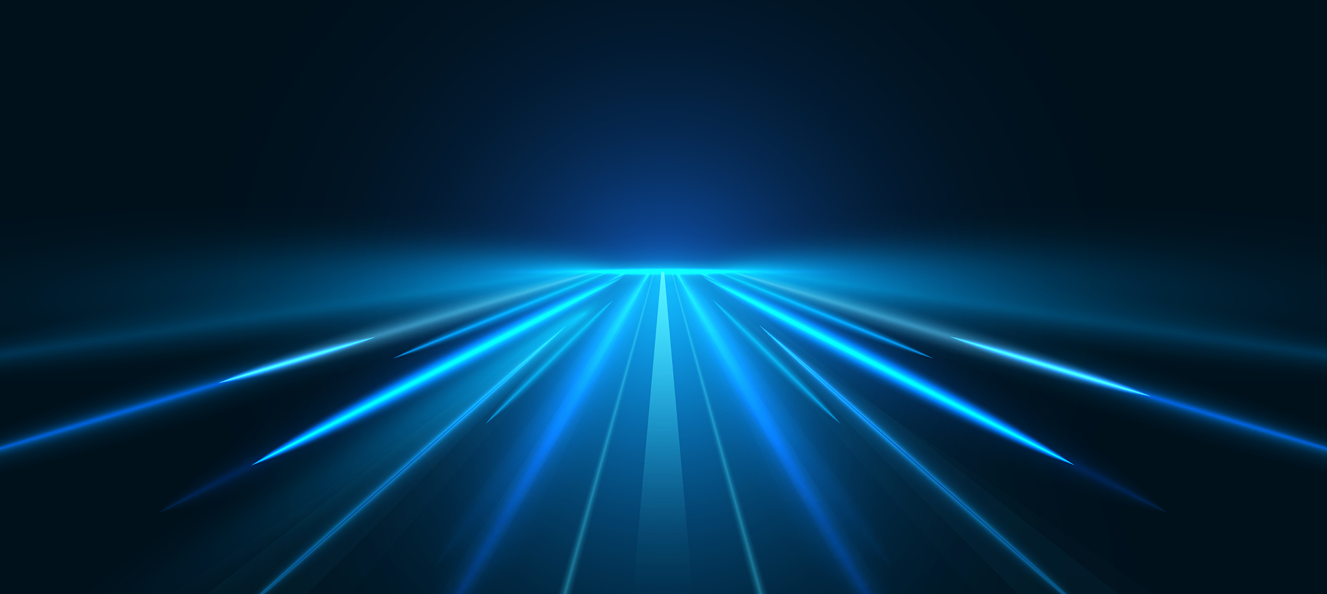 Radiating blue light streaks design