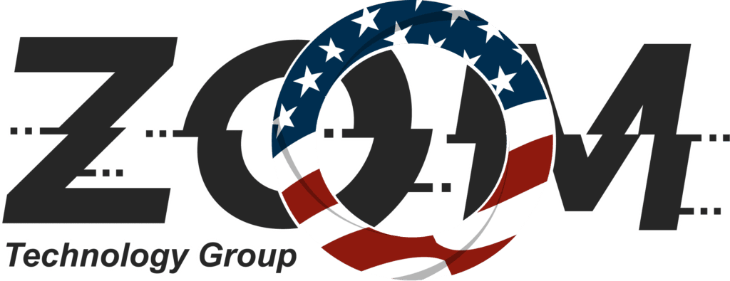 Zoom Technology Group logo with American flag